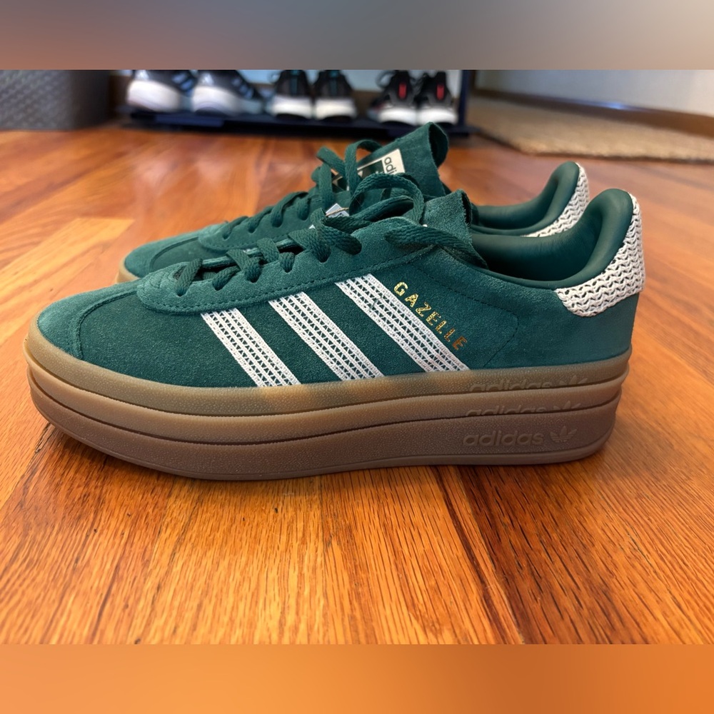 Adidas Gazelle Bold Collegiate Green - 7 NWT